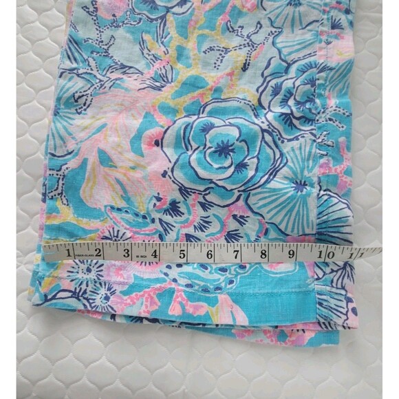 NWT Lilly Pulitzer Bali Blue Once Upon A Tide Linen Palazzo Pants Size XL - Picture 16 of 16